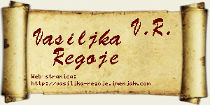 Vasiljka Regoje vizit kartica